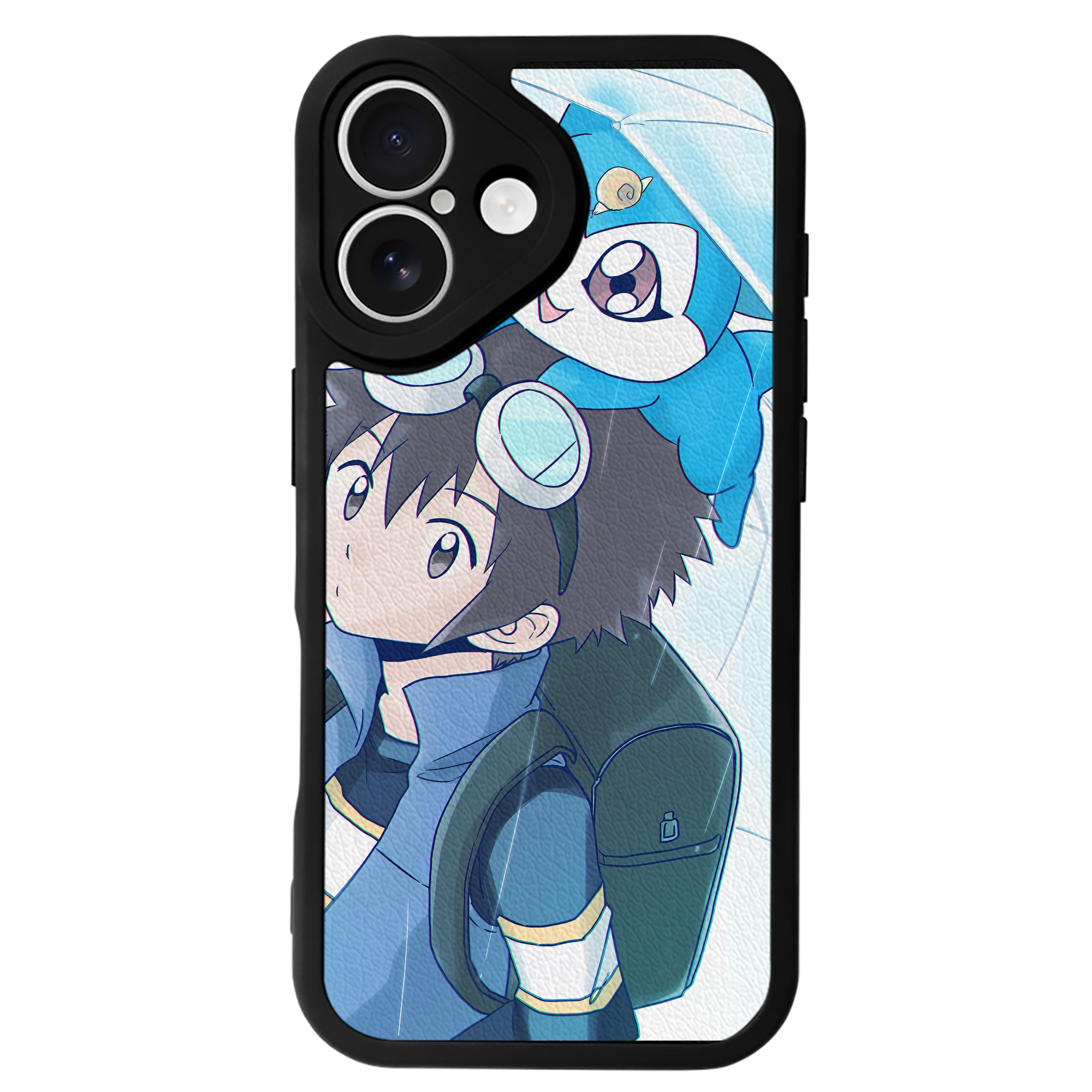 （画像用） Digimon デジタルモンスター/デジモン 【iPhone 16シリーズ対応】シリコンスマホケース（レザー調） 材質：シリコン